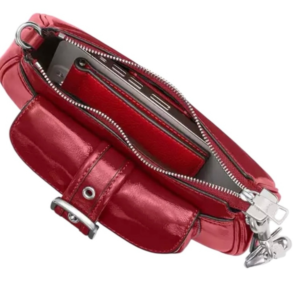 COACH Cherry Red Crossbody, Ashton mini crossbody convertible shoulder bag, NWT - Picture 8 of 10